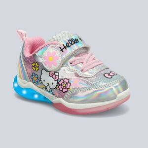 Hello Kitty - Toddler Hello Kitty Athletic Sneakers - 8T Silver